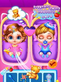 Pregnant Twins Newborn Care MiniGame Pregnant Twins Newborn Care MiniGame